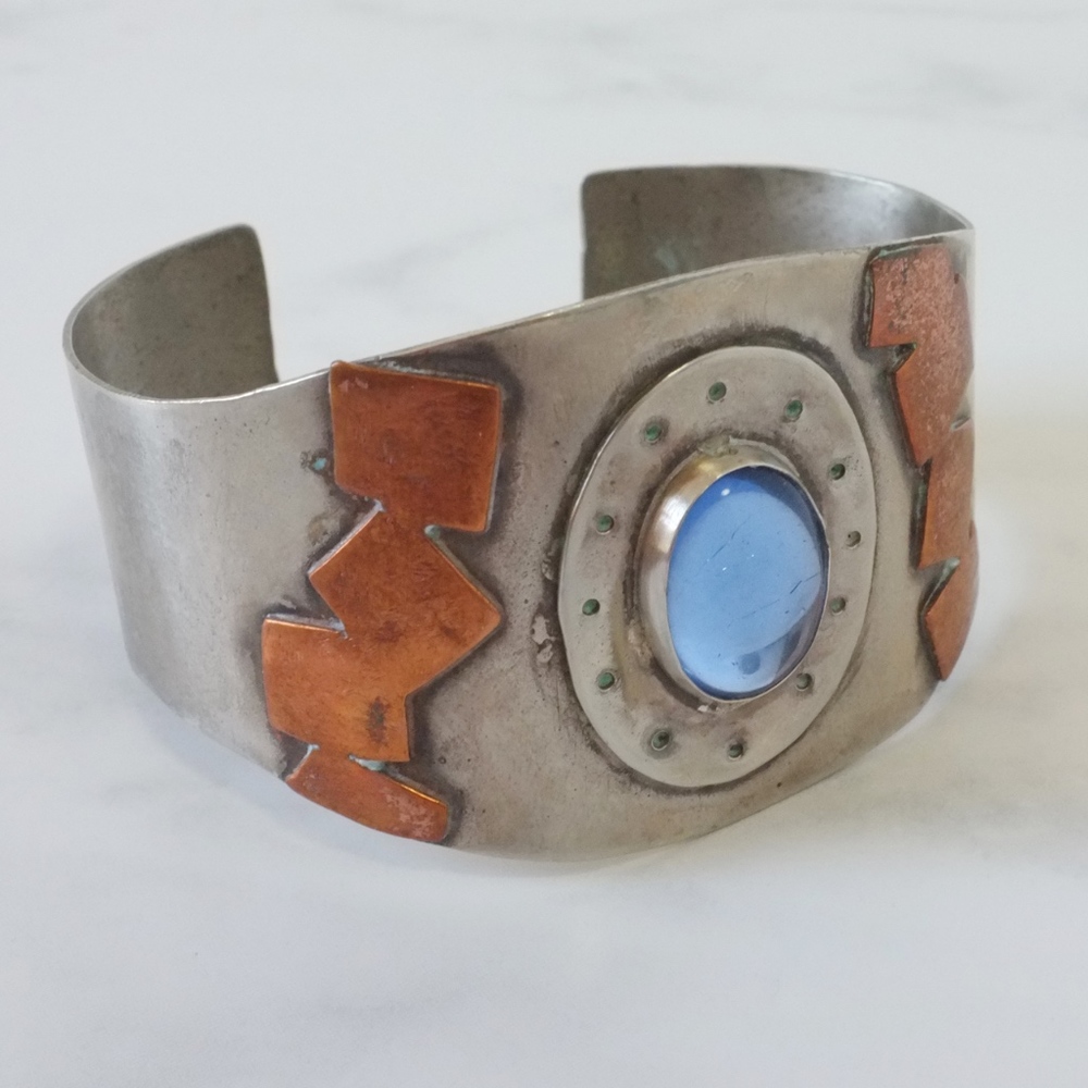 vintage cuff bracelet | brutalist cuff bracelet